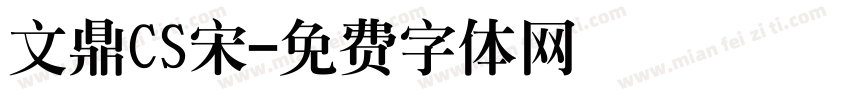 文鼎CS宋字体转换