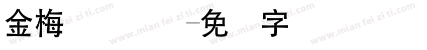 金梅简体国际字体转换