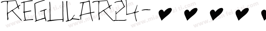 regular24字体转换