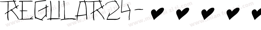 regular24字体转换