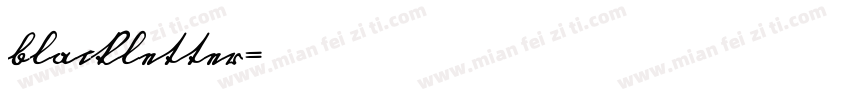 blackletter字体转换