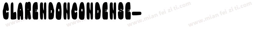 ClarendonCondense字体转换