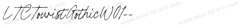 LTCTouristGothicW01-字体转换