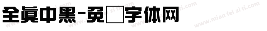 全真中黑字体转换