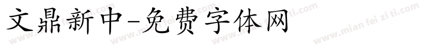 文鼎新中字体转换