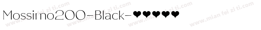 Mossimo200-Black字体转换
