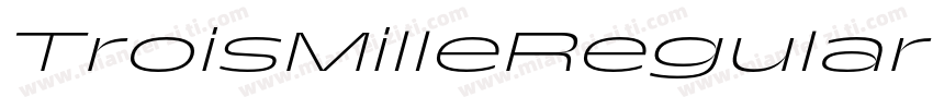 TroisMilleRegular-15字体转换
