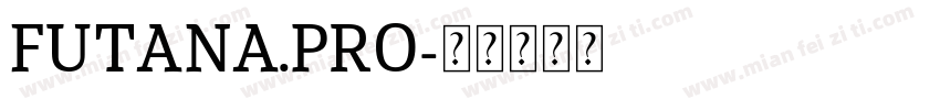FUTANA.PRO字体转换