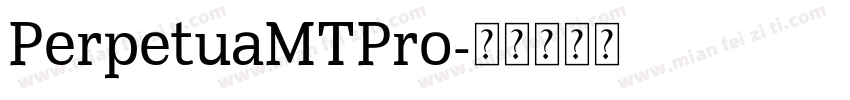 PerpetuaMTPro字体转换