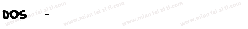 DOS字体字体转换