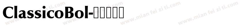 ClassicoBol字体转换