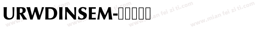 URWDINSEM字体转换