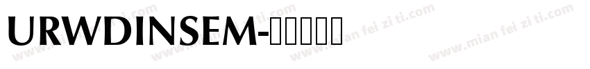 URWDINSEM字体转换