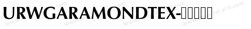 URWGARAMONDTEX字体转换