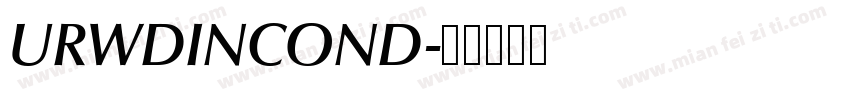 URWDINCOND字体转换