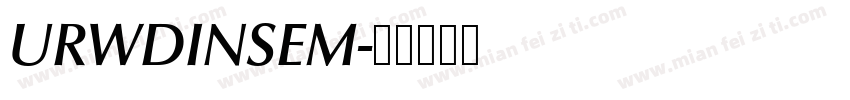 URWDINSEM字体转换