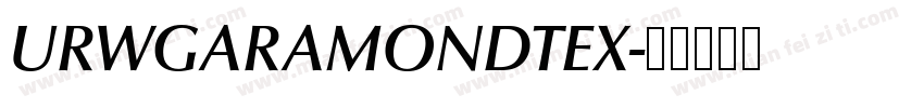 URWGARAMONDTEX字体转换