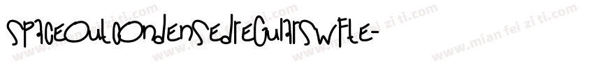 SpaceOutCondensedRegularSWFTE字体转换