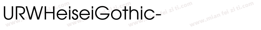 URWHeiseiGothic字体转换