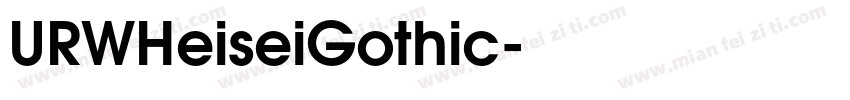 URWHeiseiGothic字体转换