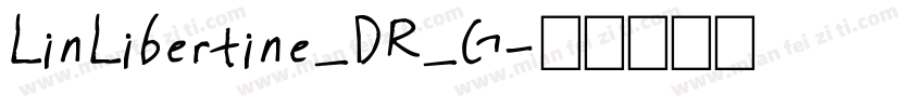 LinLibertine_DR_G字体转换