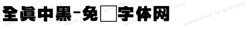 全真中黑字体转换