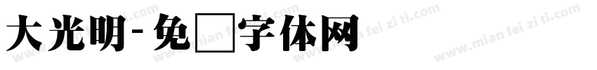 大光明字体转换