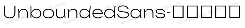 UnboundedSans字体转换