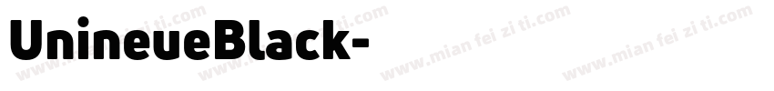 UnineueBlack字体转换