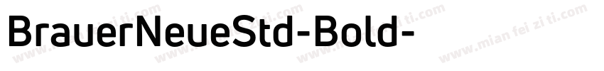 BrauerNeueStd-Bold字体转换