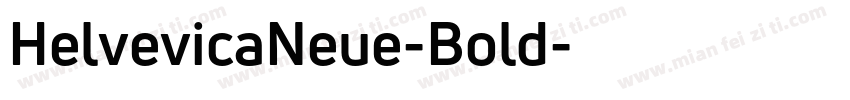 HelvevicaNeue-Bold字体转换