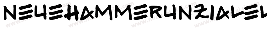 NeueHammerUnzialeLTStd字体转换