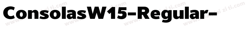 ConsolasW15-Regular字体转换