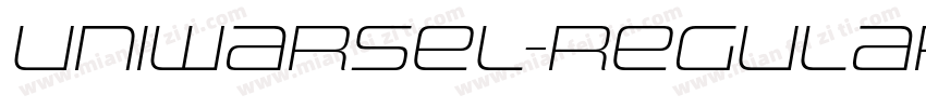 UniwarsEl-Regular字体转换