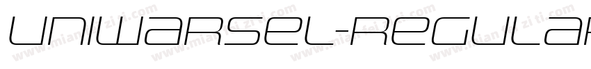 UniwarsEl-Regular字体转换