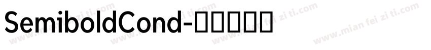 SemiboldCond字体转换