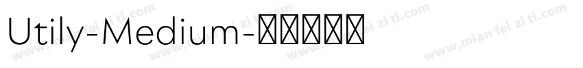 Utily-Medium字体转换