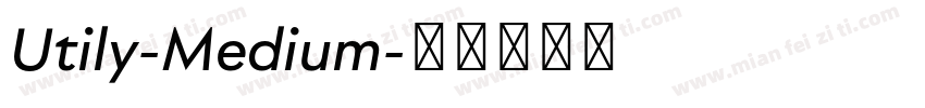 Utily-Medium字体转换