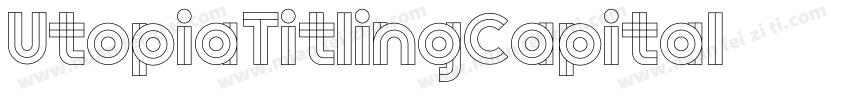 UtopiaTitlingCapital字体转换