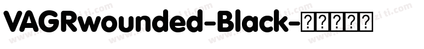 VAGRwounded-Black字体转换
