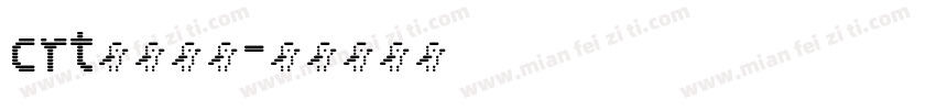crt设置字库字体转换