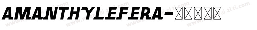 amanthylefera字体转换