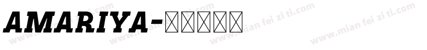 Amariya字体转换