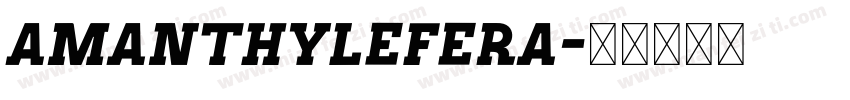 amanthylefera字体转换