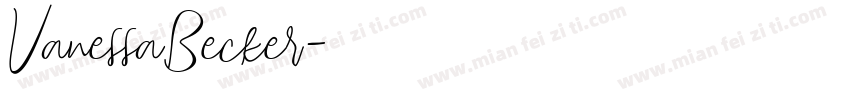 VanessaBecker字体转换