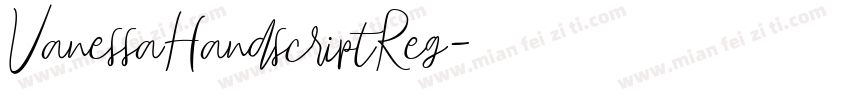 VanessaHandscriptReg字体转换