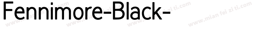 Fennimore-Black字体转换
