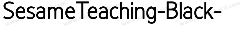 SesameTeaching-Black字体转换