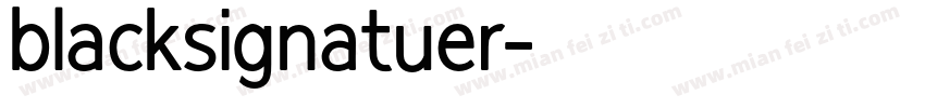 blacksignatuer字体转换