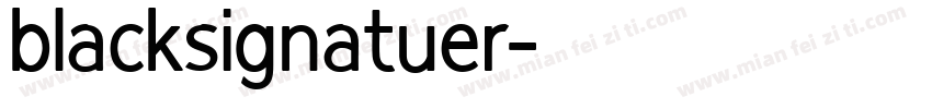 blacksignatuer字体转换